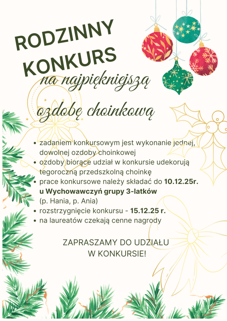 Wyniki konkursu na&nbsp;najpiękniejszą ozdobę choinkową